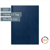 Buchkalender Mod. Chefplaner 2027 | A5, Kunststoff, dunkelblau