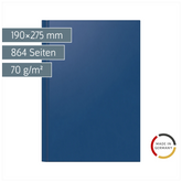 Buchkalender Mod. Ultraplan | 190×275 mm, Kunststoff, dunkelblau