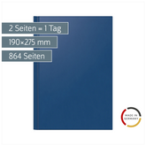 Buchkalender Mod. Ultraplan | 190×275 mm, Kunststoff, dunkelblau