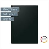 Buchkalender Mod. Ultraplan | 190×275 mm, Kunststoff, schwarz