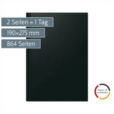 Buchkalender Mod. Ultraplan | 190×275 mm, Kunststoff, schwarz