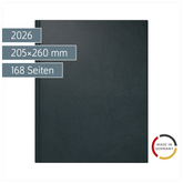 Buchkalender Mod. Managerkalender TM 2026 | 205×260 mm, Kunstleder, schwarz