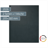 Buchkalender Mod. Managerkalender TM 2026 | 205×260 mm, Kunstleder, schwarz