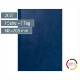 Buchkalender Mod. Mentor 2027 „Nautic“ | A5, Kunstleder