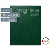 Buchkalender Mod. magnum 2026 | 183×240 mm, Kunststoff, dunkelgrün