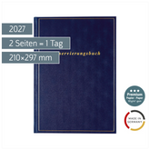 Reservierungsbuch Premium 2027 | A4, Kunststoff, dunkelblau