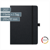 Buchkalender Mod. Conform 2027 | A4, Kunststoff, schwarz