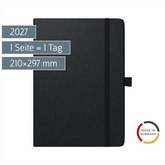 Buchkalender Mod. Conform 2027 | A4, Kunststoff, schwarz