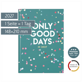 Buchkalender Premium Young Line 2027 „Confetti“ | A5, Papier