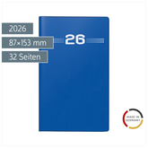 Taschenkalender Mod. M-Planer 2026 | A6, Kunststoff, blau