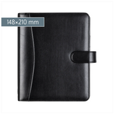 Ringbuch Zeitplansystem Timing 1 | A5, Kunstleder, schwarz