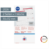 Wochenkalendarium Timing 2 2026 | 93×172 mm