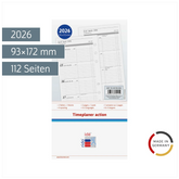 Wochenkalendarium Timeplaner action 2026 | 93×172 mm