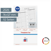 Wochenkalendarium Timeplaner fun 2026 | A7