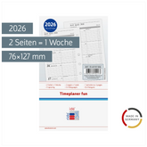 Wochenkalendarium Timeplaner fun 2026 | A7