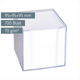 Zettelbox | 700 Blatt, transparent