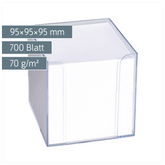 Zettelbox | 700 Blatt, transparent