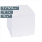 Zettelwürfel Ersatzeinlage | 700 Blatt, weiß