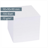 Zettelwürfel Ersatzeinlage | 700 Blatt, weiß