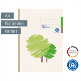 Geschäftsbuch | A4, 192 Seiten, kariert, Karton