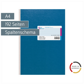 Spaltenbuch | A4, 192 Seiten, 2 Spalten, Karton, blau