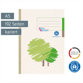 Geschäftsbuch | A5, 192 Seiten, kariert, Karton