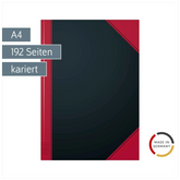 Notizbuch Chinabuch | A4, kariert, schwarz