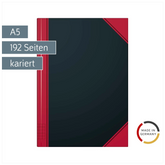 Notizbuch Chinabuch | A5, kariert, schwarz