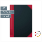 Notizbuch Chinabuch | A6, kariert, schwarz