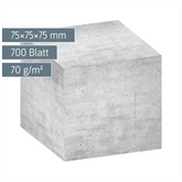 Zettelwürfel „Beton“ | 700 Blatt, grau
