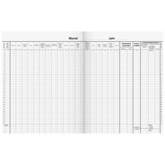 Haushaltsbuch | 205×260 mm, 32 Seiten, Karton, blau