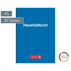 Haushaltsbuch | A5, 80 Seiten, Karton, blau