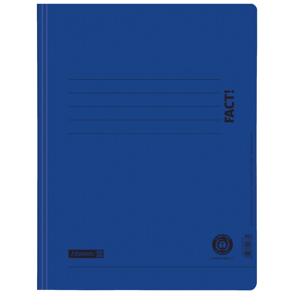 Schnellhefter FACT! Recycling | A4, Füllhöhe: 10 mm, dunkelblau