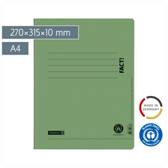 Schnellhefter FACT! Recycling | A4, Füllhöhe: 10 mm, grün