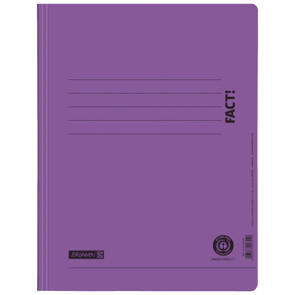 Schnellhefter FACT! Recycling | A4, Füllhöhe: 10 mm, violett
