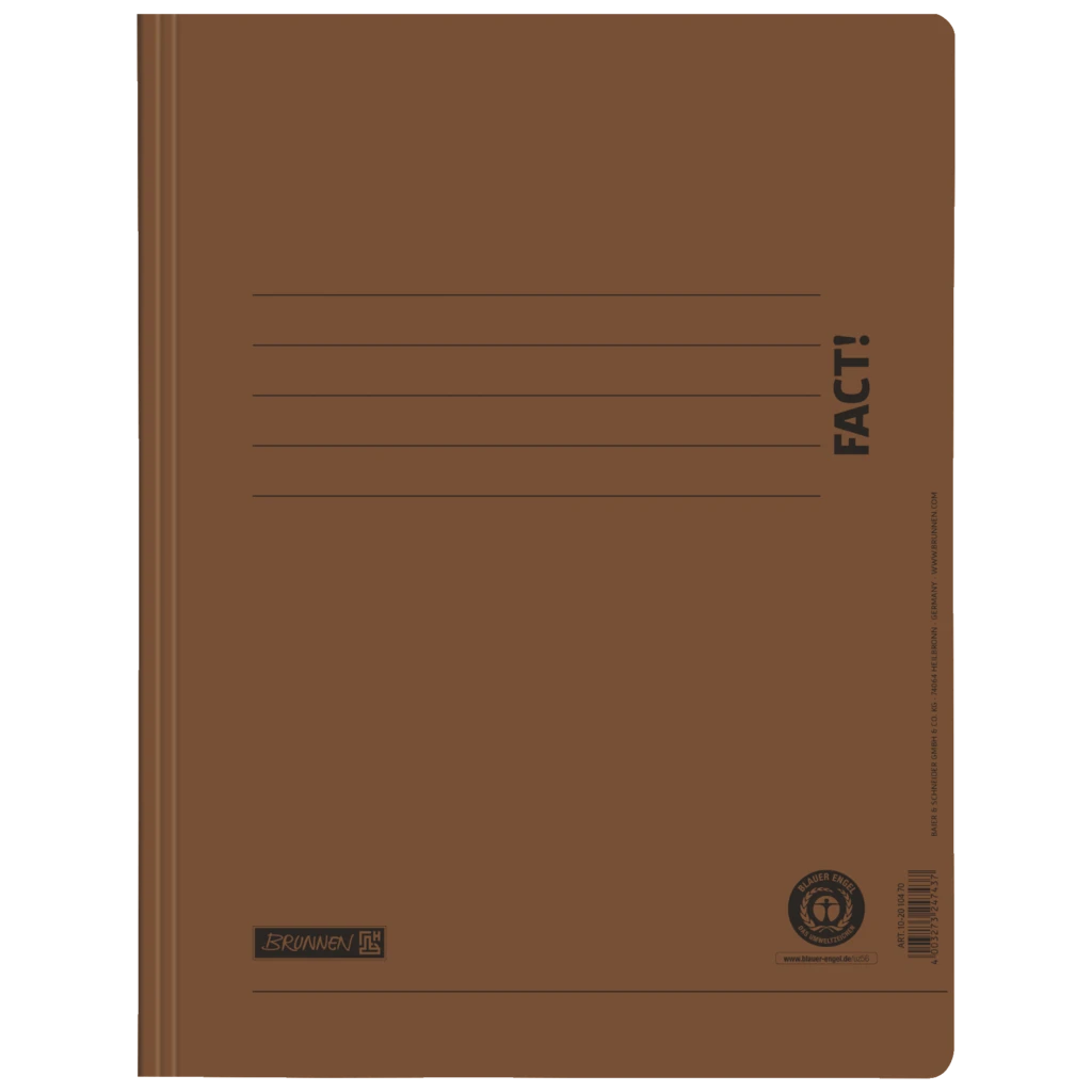 Schnellhefter FACT! Recycling | A4, Füllhöhe: 10 mm, braun