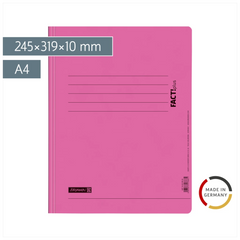 Spiralhefter FACT!plus | A4, Füllhöhe: 10 mm, rosa