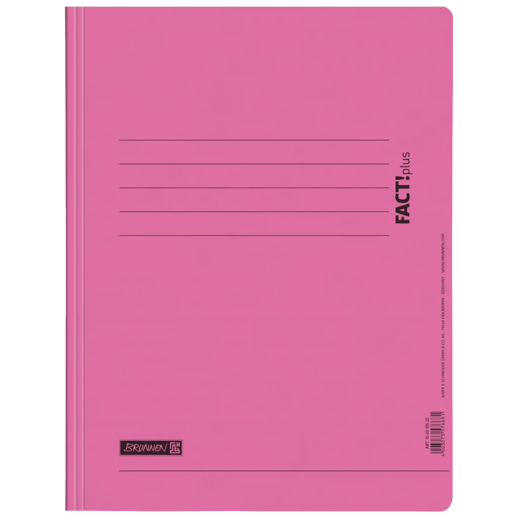 Spiralhefter FACT!plus | A4, Füllhöhe: 10 mm, rosa