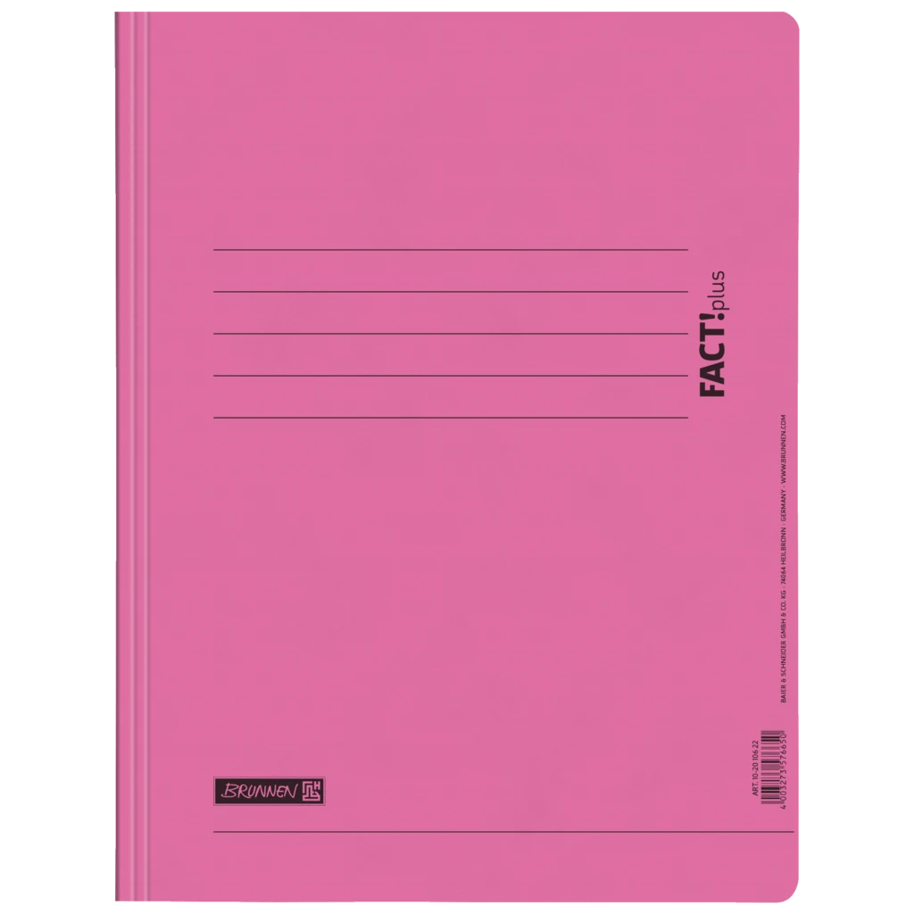 Schnellhefter FACT!plus | A4, Füllhöhe: 10 mm, rosa