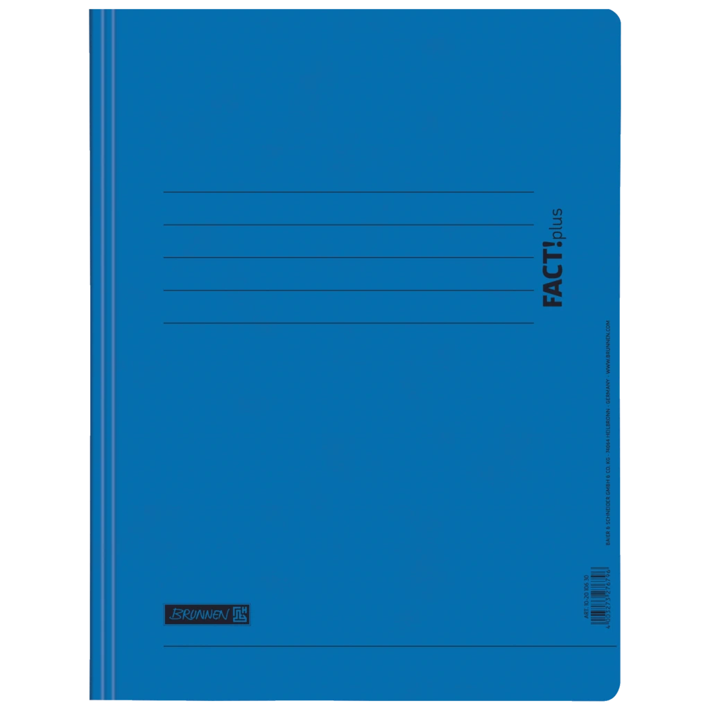 Schnellhefter FACT!plus | A4, Füllhöhe: 10 mm, blau