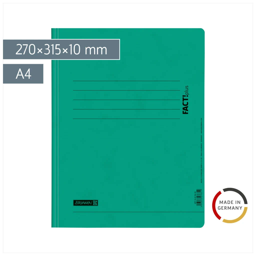 Schnellhefter FACT!plus | A4, Füllhöhe: 10 mm, grün