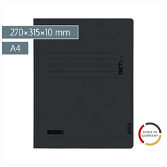 Schnellhefter FACT!plus | A4, Füllhöhe: 10 mm, schwarz