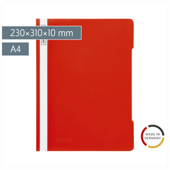 Schnellhefter | A4, Füllhöhe: 10 mm, rot