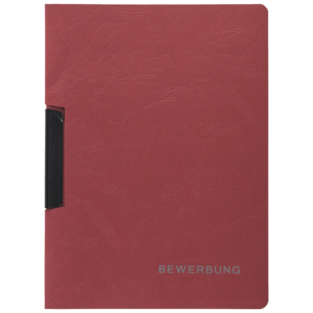Bewerbungsmappe 2-teilig | A4, weinrot