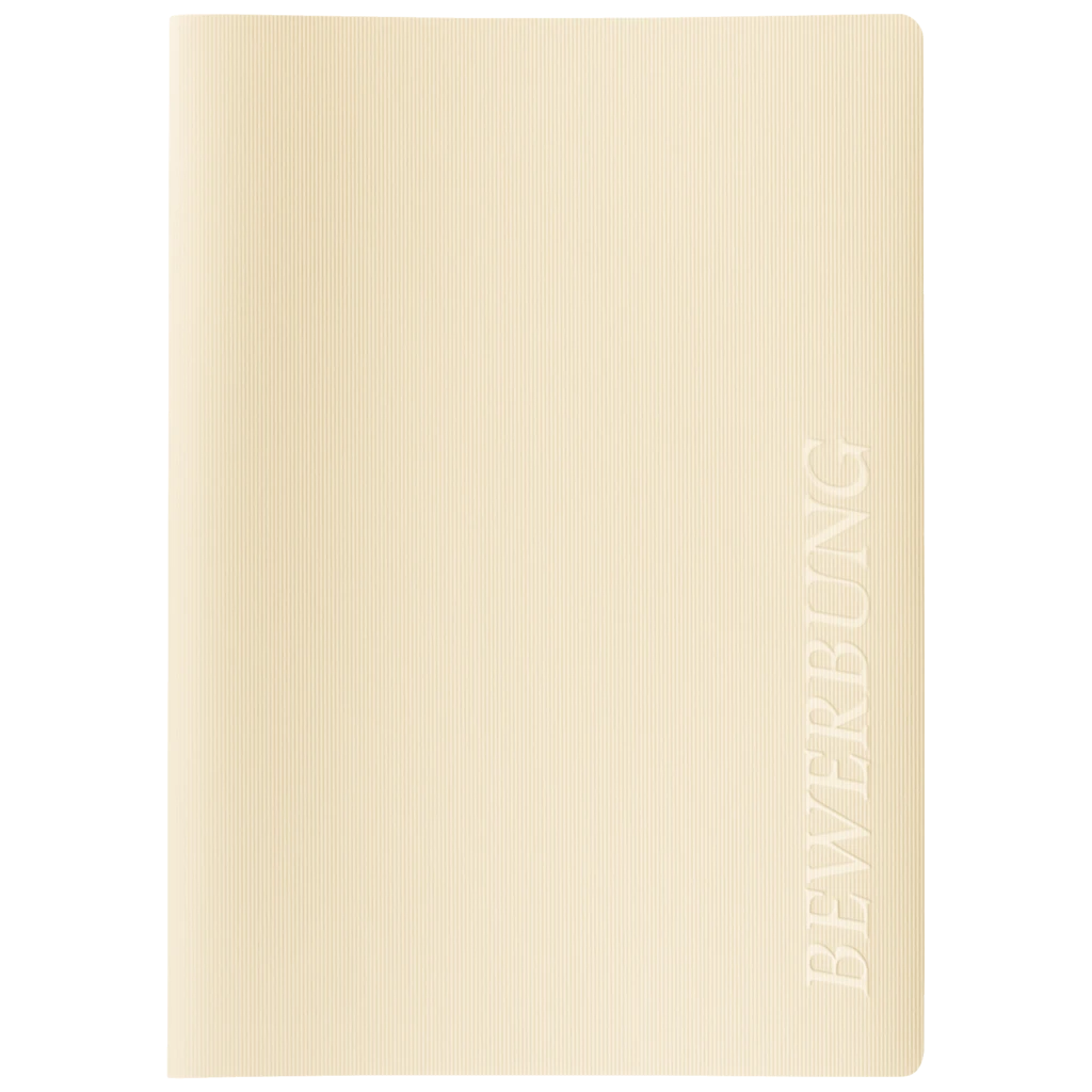 Bewerbungsmappe 3-teilig | A4, chamois