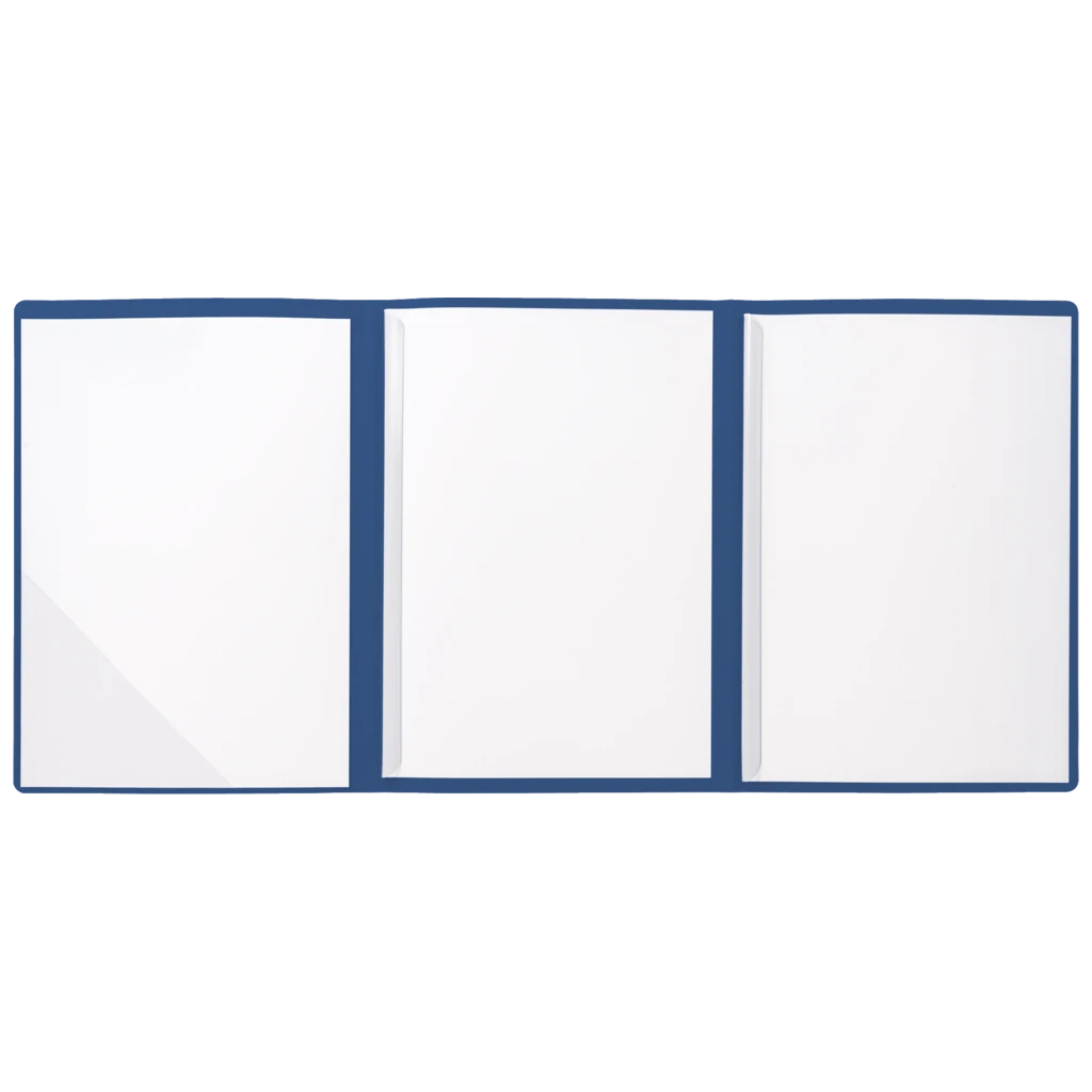 Bewerbungsmappe 3-teilig | A4, blau