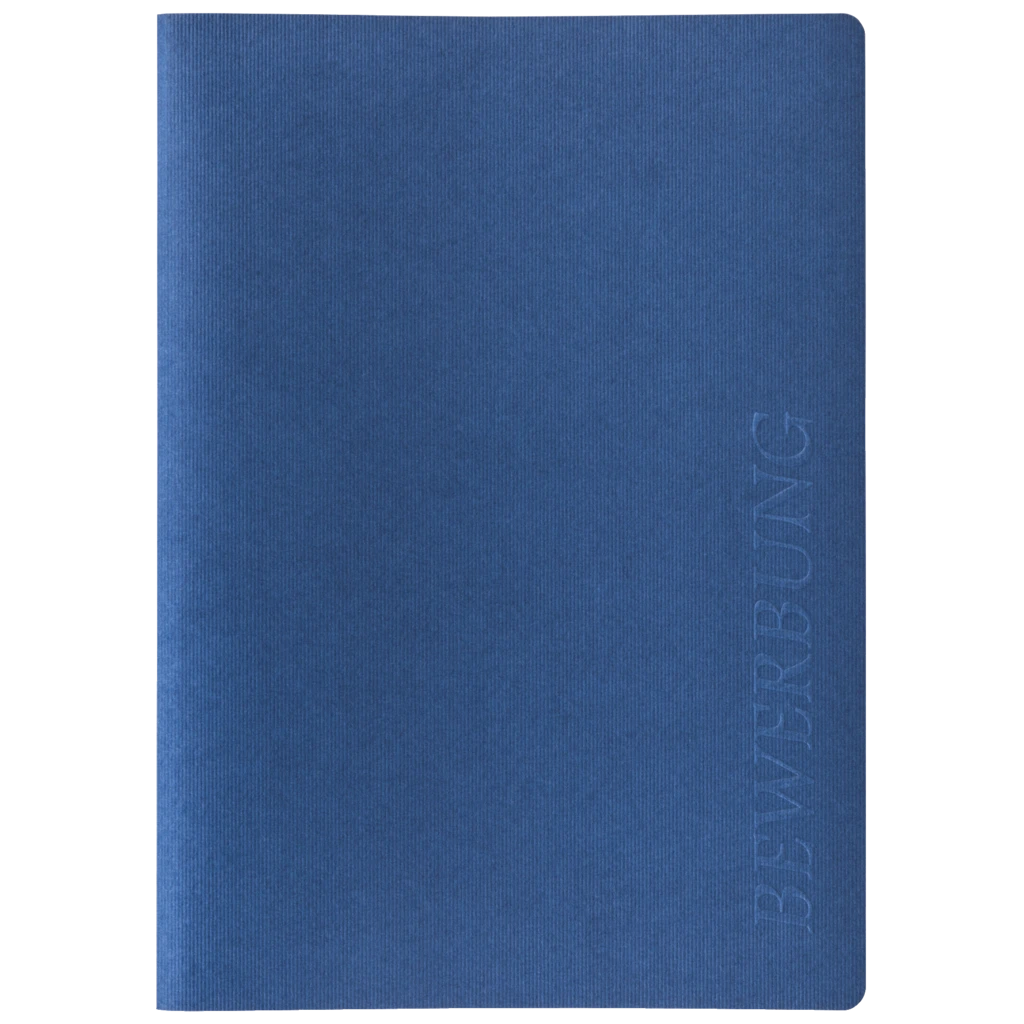 Bewerbungsmappe 3-teilig | A4, blau