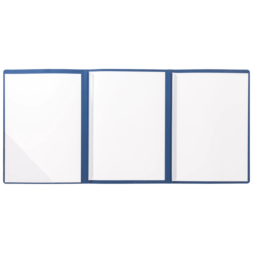 Präsentationsmappe 3-teilig | A4, dunkelblau