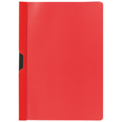 Cliphefter | A4, stabile Metallklammer, Füllhöhe: 10 mm, rot