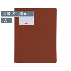 Schnellhefter FACT!pp | A4, Füllhöhe: 10 mm, braun